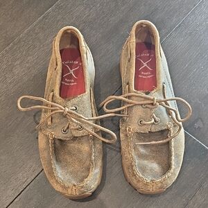 Twisted X Boys Brown leather Dress Shoe